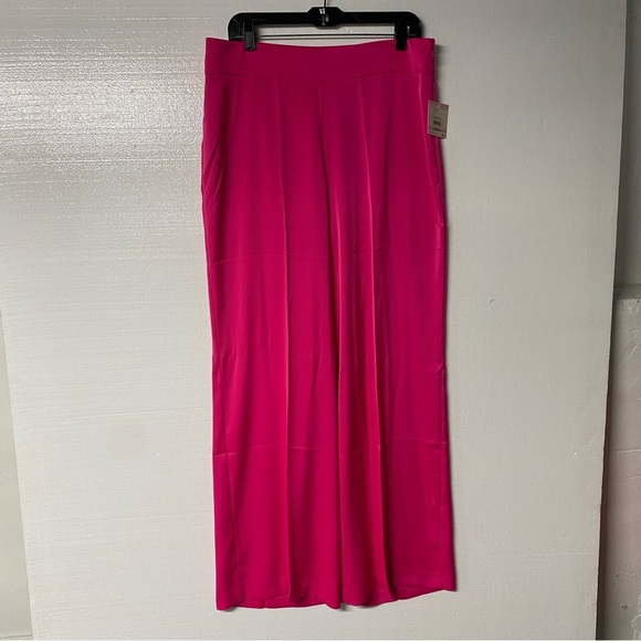 Anne Klein Pants - Anne Klein Dress Pants 10 Pink Wide Leg Stain Careerwear Business Barbiecore